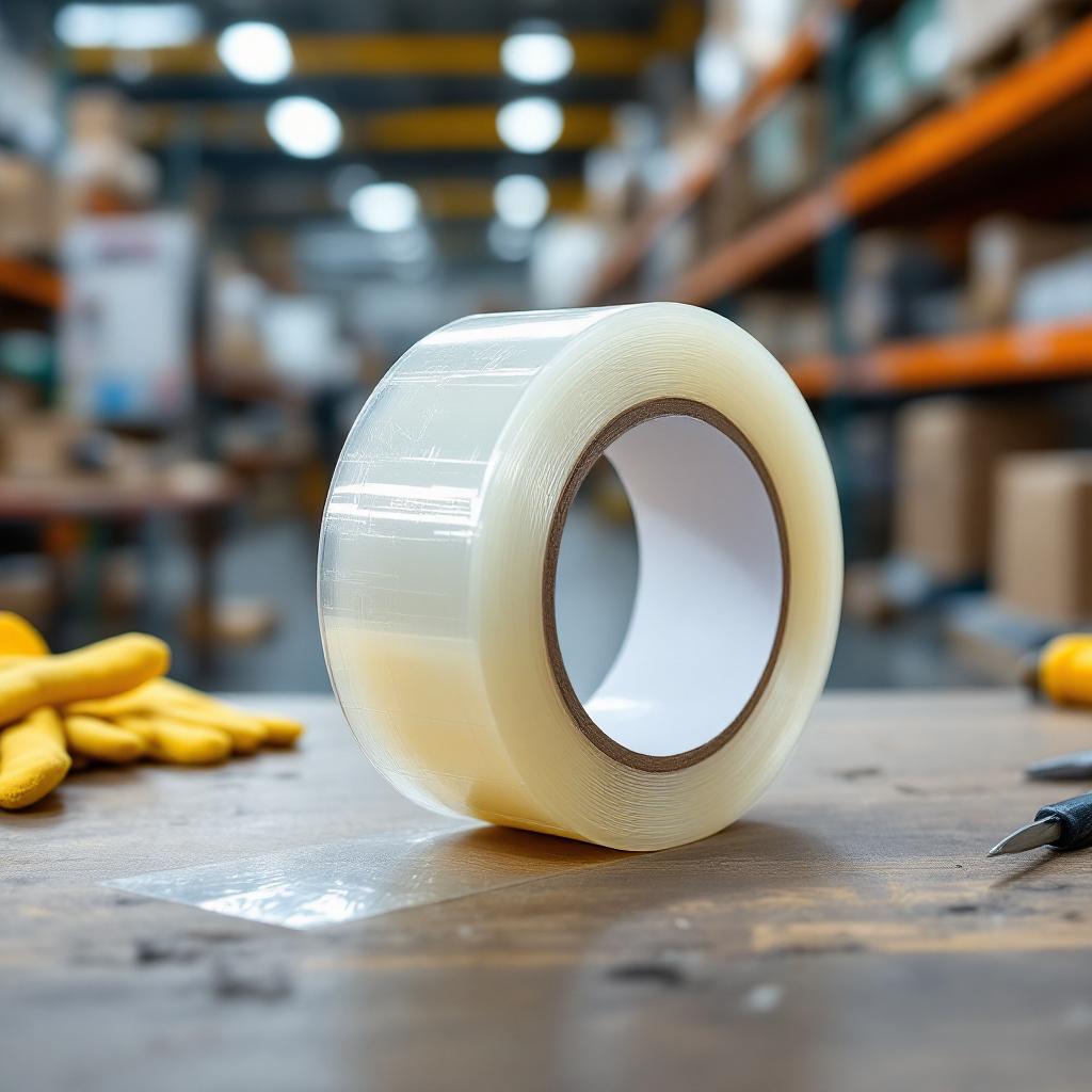 Cinta adhesiva transparente