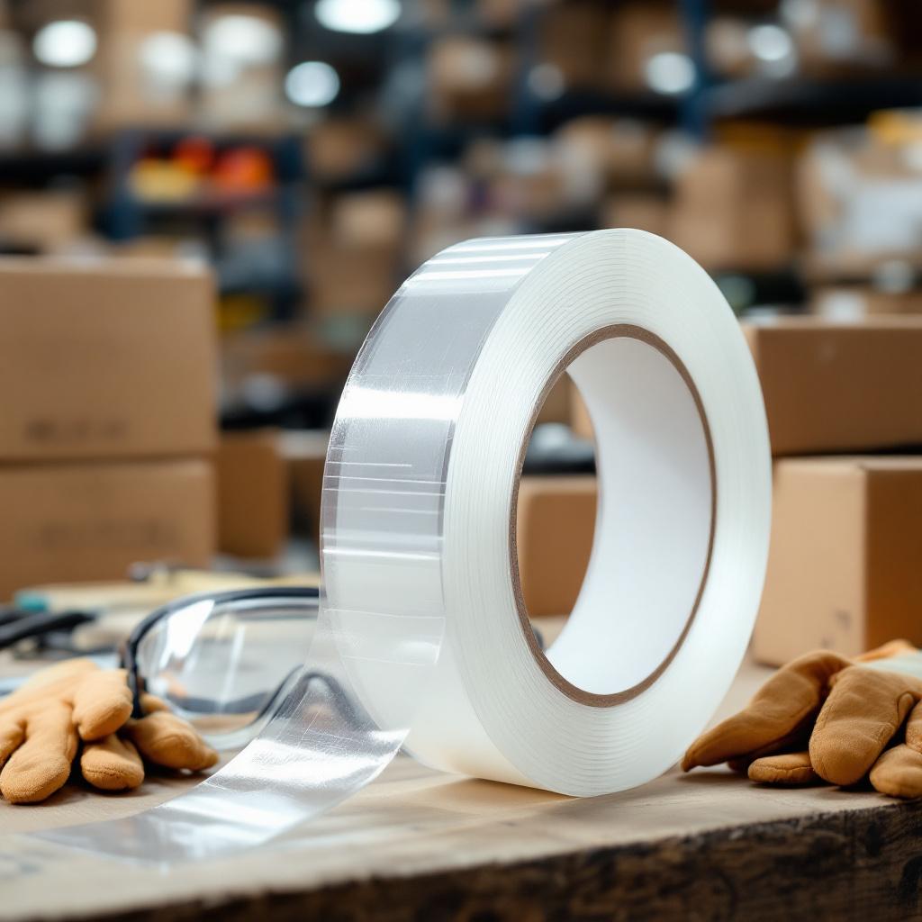 Cinta adhesiva transparente