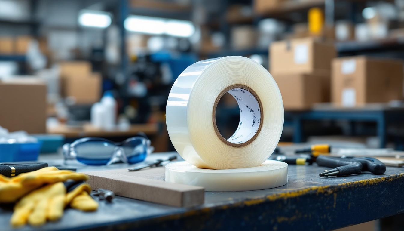 Cinta adhesiva transparente