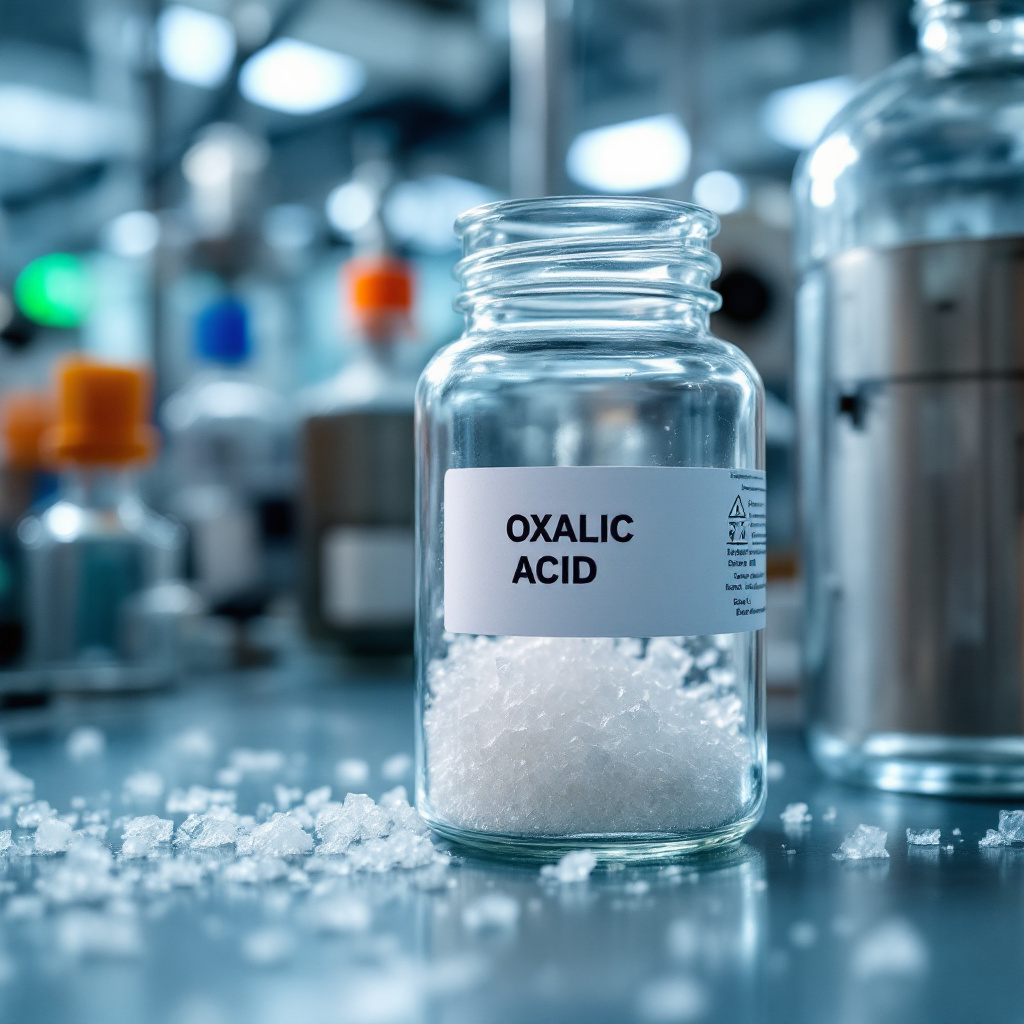 Acido oxalico cristales