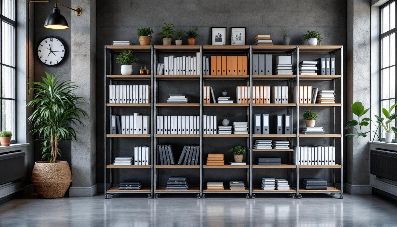 Libreros de acero inoxidable