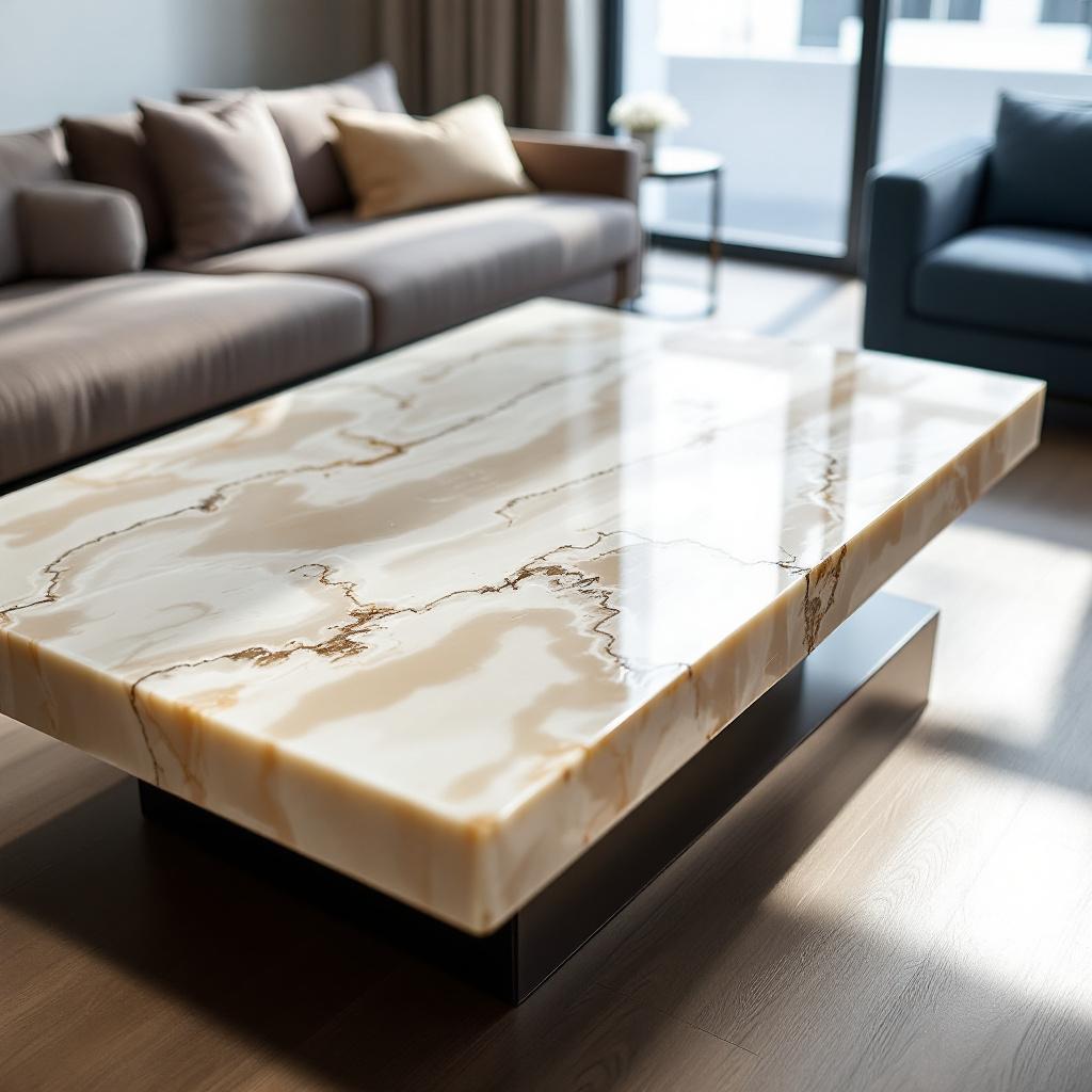 Mesas de centro de onix