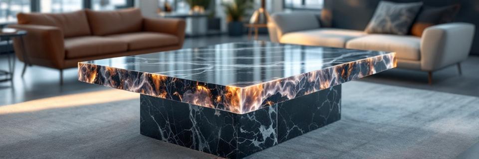 Mesas de centro de onix