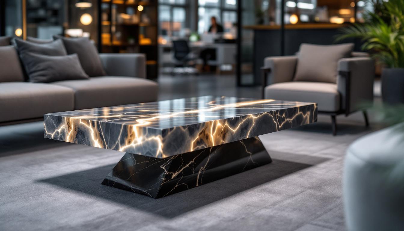 Mesas de centro de onix