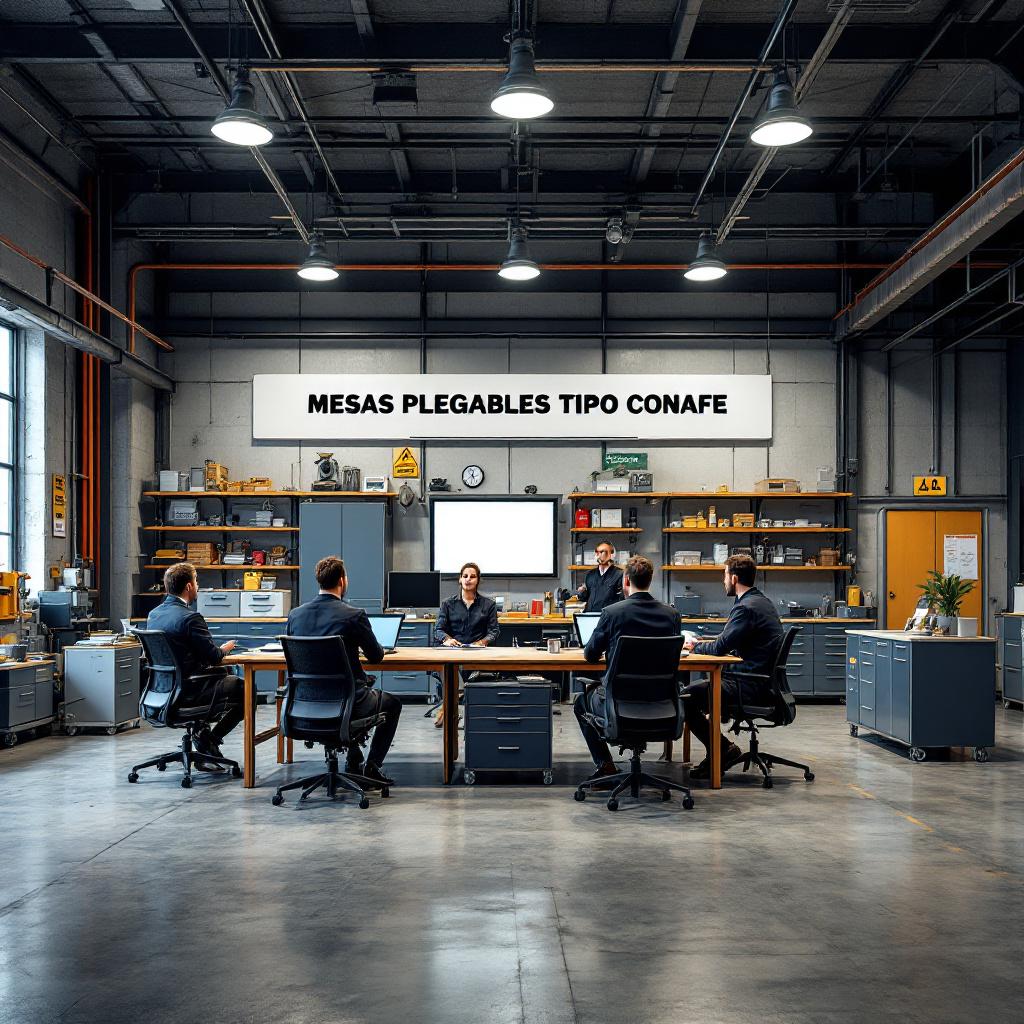 Mesas plegables tipo conafe