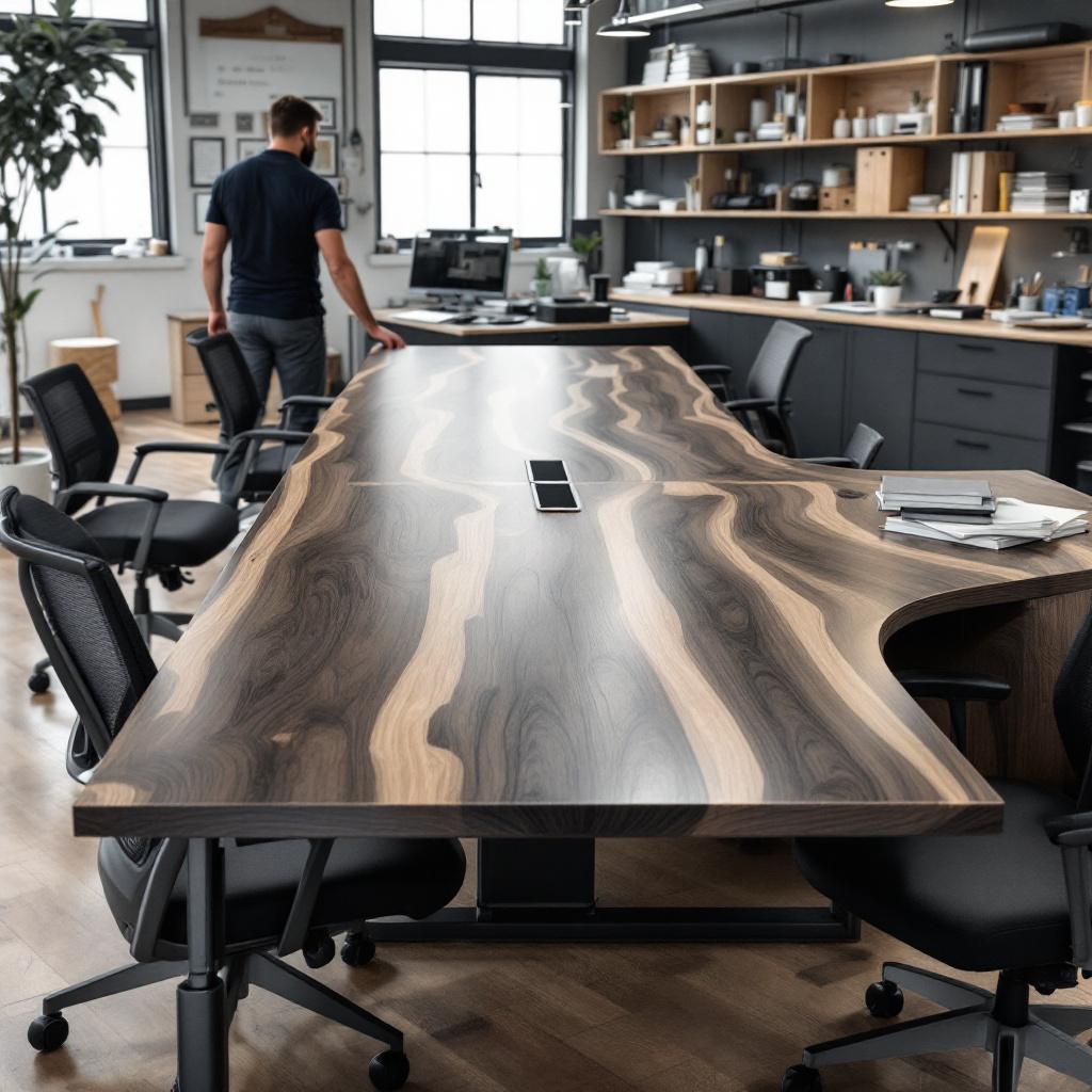 Escritorios en chapa de madera