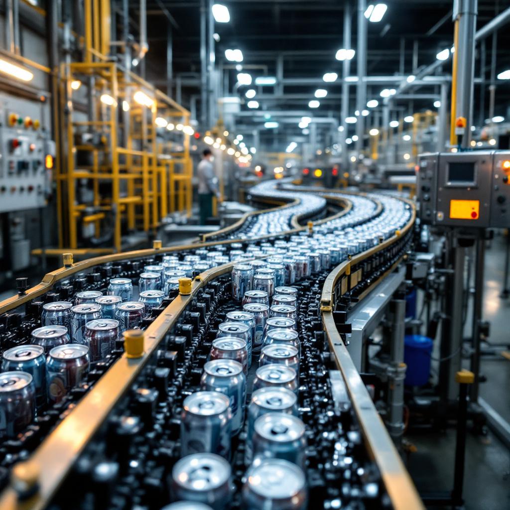 Transportadores de Cadena Ancha para Latas de Vidrio