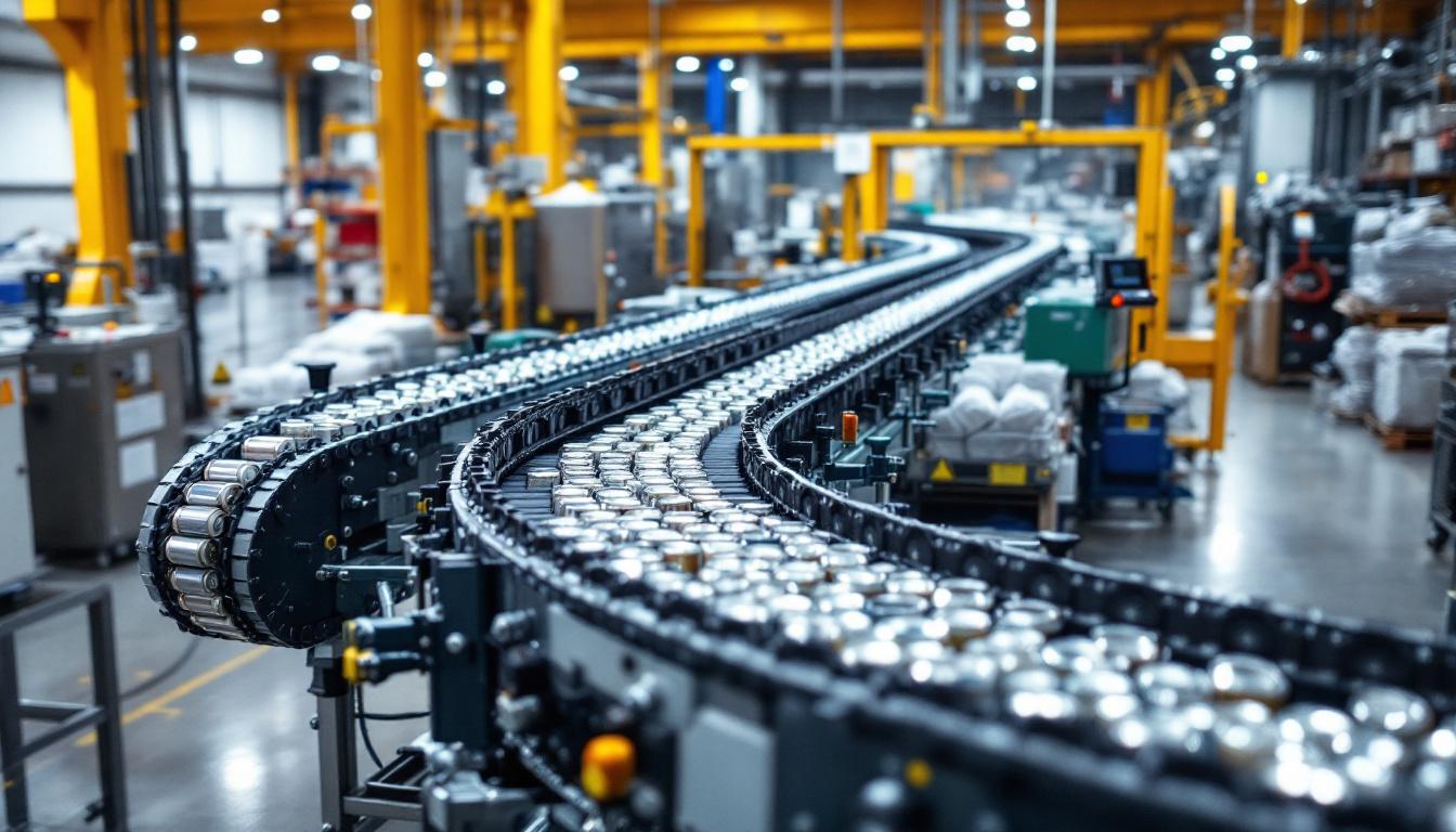 Transportadores de Cadena Ancha para Latas de Vidrio