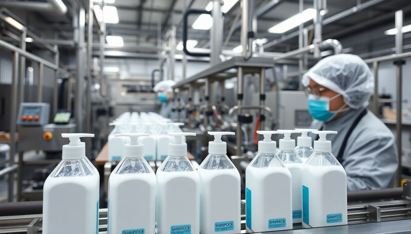 Envasado de Shampoo