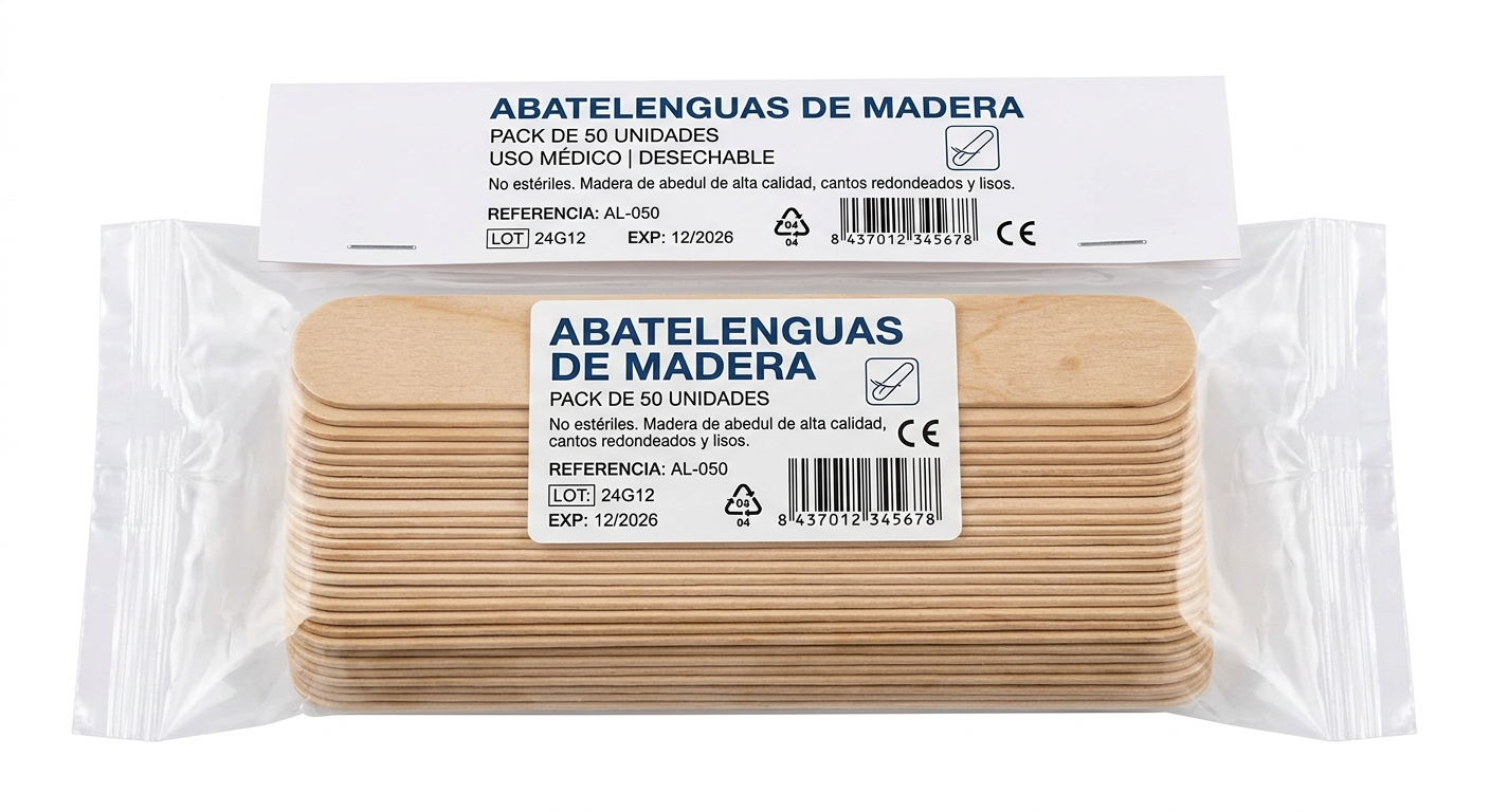 Abatelenguas de Madera
