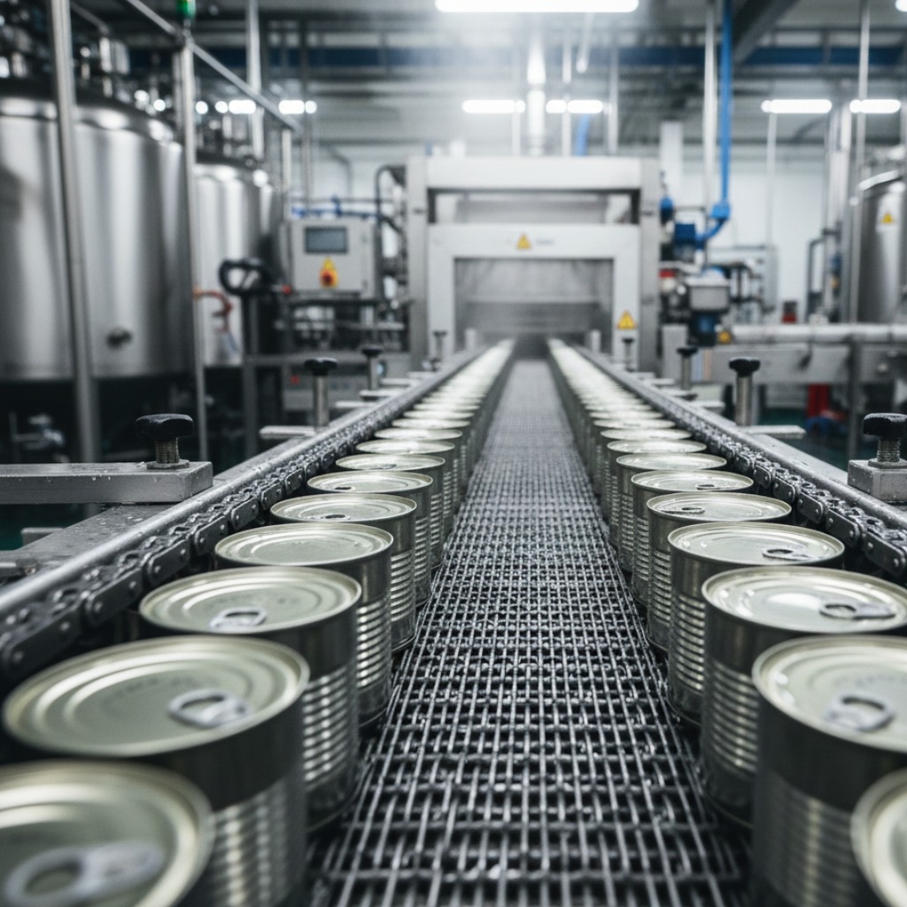Transportadores de Cadena Ancha para Lata de Alimentos